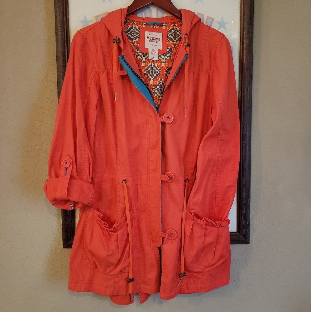 Coral Mossimo cinched coat